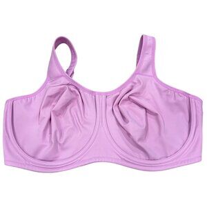 Wacoal 855170 Simone Sport Underwire Bra 42D Lavender Nylon/Spandex Blend